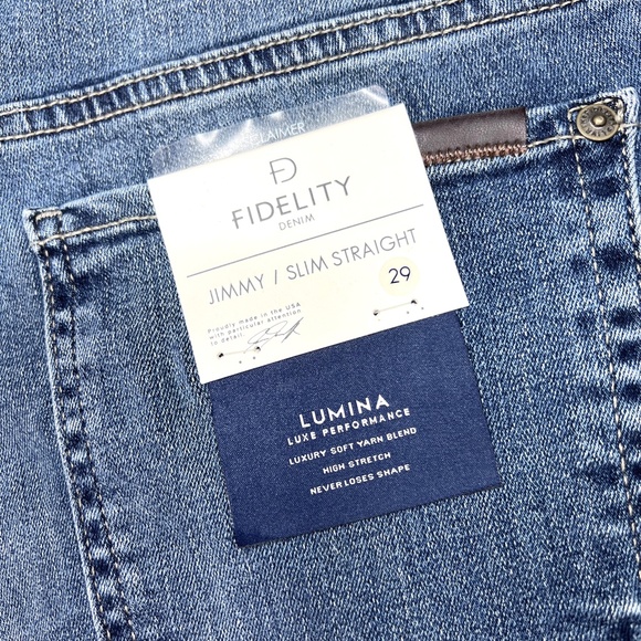🚫SOLD! NWT🤩 |•FIDELITY DENIM•| Nordstrom Jimmy Slim Straight Leg Jeans - Picture 3 of 16